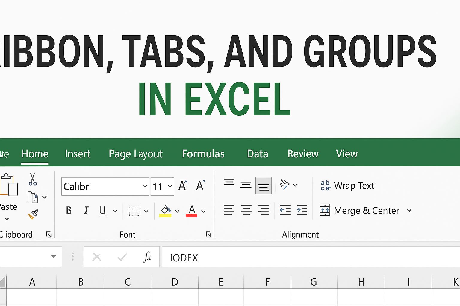 Ribbon, Tabs, and Groups in Excel 2024: Beginner’s Guide