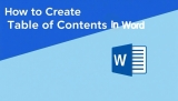 How to Create a Table of Contents in Word